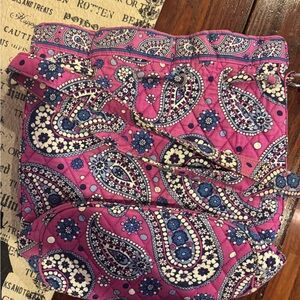 Vera Bradley Pink and Blue Paisley Bag